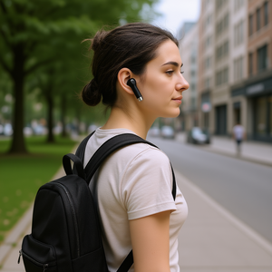 NCC LY-0101 pour écouteurs Bluetooth, son Hi-Fi, Bluetooth 5.4, autonomie de 20h, contrôle tactile, couleur noire - Product Image 3