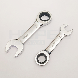 Ngắn Xử Lý Kết Hợp Ratchet Cờ Lê 6-19Mm Chrome Vanadium Hộp Thép Và Mở End Cờ Lê Dụng Cụ Cầm Tay - Product Image 5