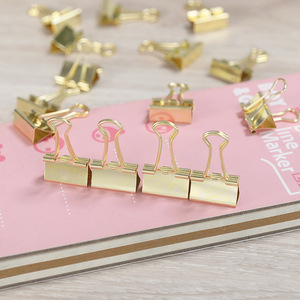 Vàng chất kết dính kẹp giấy kẹp các loại kích cỡ mini nhỏ vừa lớn clip cho văn phòng đồ dùng học tập - Product Image 5