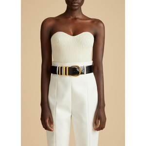 Produits à succès 2026 – Pull en maille ajusté pour femme en viscose et polyester mélangés, style décolleté cœur, fabriqué en Italie - Product Image 1