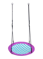 Balançoire Oxford pour jardin ou intérieur Balançoire ronde en métal pour enfants pour la maison ou le parc de trampoline