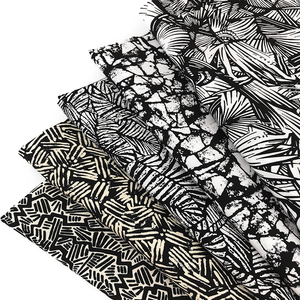 Nueva moda tejido de la Red <span class=keywords><strong>popin</strong></span> impreso floral impreso 100 rayón tela popelina para el vestido de las mujeres - Product Image 1
