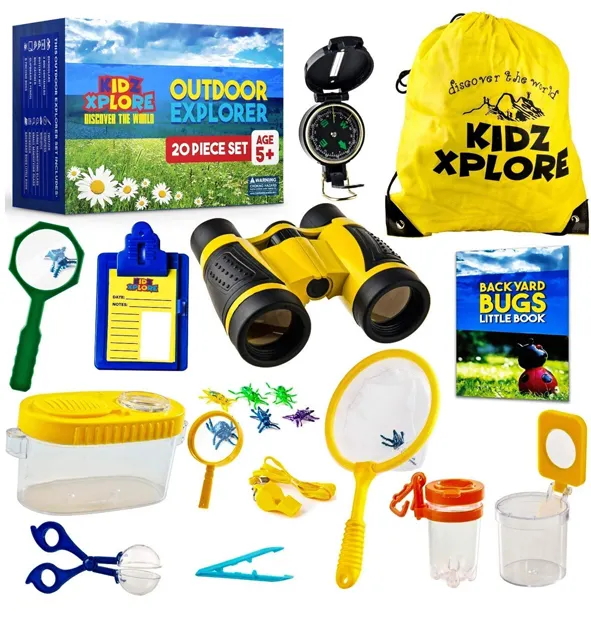 Outdoor Explorer Set - Bug Catching Kit Nature Exploration Children Outdoor Games Mini Binoculars Educational Toy for kids