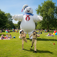 Décorations d'Halloween Ghostbusters Homme guimauve gonflable Stay Puft Marque IFUN Taille et couleur personnalisées EN14960 Publicité