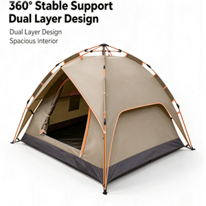 Tente de camping pour 3 à 5 personnes, tissu Oxford 210D, structure en fibre de verre, imperméable, quatre saisons, extérieur, YXTT-002 YXTT-002 YXTT-002 YXTT-00 - Product Image 3