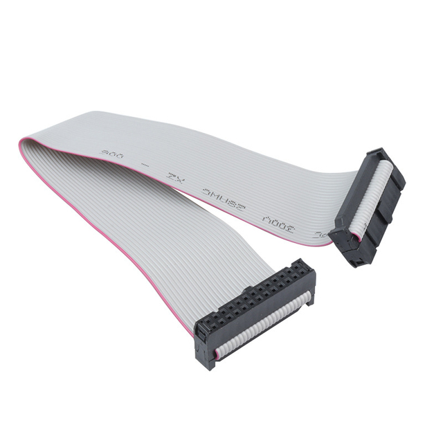 Grey UL2651 28AWG 2.54 1.27mm Pitch IDC Flat Ribbon Cable 6/10/36/40Pin 80 Wire Custom Flat Data Cables Puncture Wire Harness