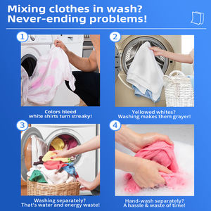 Feuille de lavage écologique jetable Color Grabber Absorption ODM Catcher Sheet pour la détection des couleurs - Product Image 3