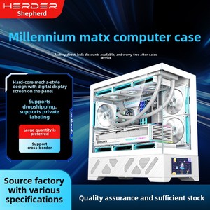 Boîtier PC Gaming en Verre Refroidi par Liquide Millennium MATX Édition Double Moniteur Vue sur Mer pour Cybercafé, Ports USB 3.0 - En Stock, Vente en Gros - Product Image 3
