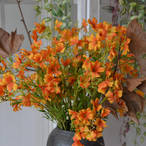 Fiori Artificiali in Seta con Piccoli Motivi Floreali Crisantemi 12 Teste Decorazione Casa Fotografia Matrimoniale Moderno Minimalista - Product Image 4