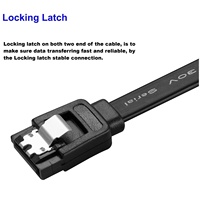 Cable SATA a ESATA Premium de 50 cm de Cobre Puro con Cierre de Seguridad, Doble Blindaje para Transferencia de Datos de Disco Duro/SSD Externo en PC/Portátil