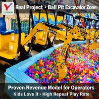 Mini-Excavatrice Électrique pour Enfants, Équipement de Parc d'Attractions, Pelle CE pour Fêtes Foraines et Centres Commerciaux