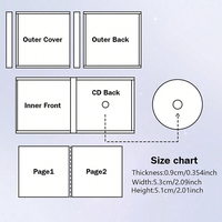 Mini album NFC en plastique personnalisé, acrylique pour CD de musique, bricolage, porte-clés d'anime avec NFC intégré pour l'organisation de photos numériques