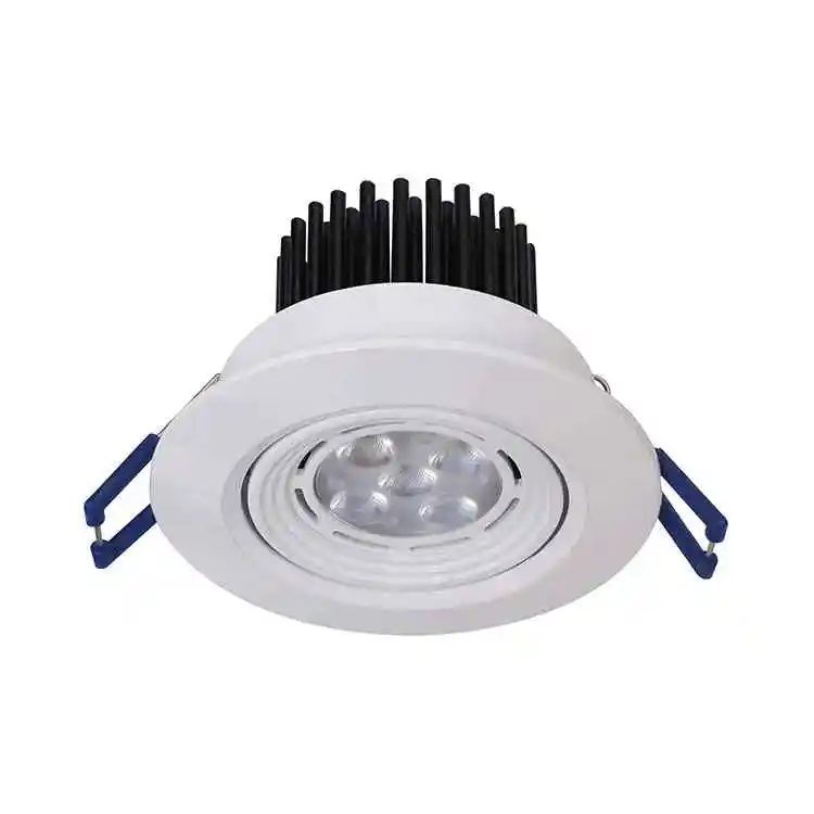 Luz de techo LED Downlight 5*1W Tamaño de corte 55mm CRI 80 Aluminio blanco cálido Led europeo Downlight Techo empotrado 190 Recorte 85