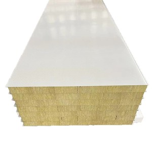 Nhà Máy Bán buôn 5cm kim loại cách nhiệt bên ngoài chống cháy tấm Tường hiện đại đá len xây dựng mặt tiền - Product Image 1