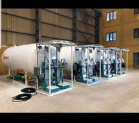 Station mobile de remplissage de bouteilles de GPL 20 000 litres avec système de pesage monté sur skid et pompe antidéflagrante pour usine de remplissage de gaz propane
