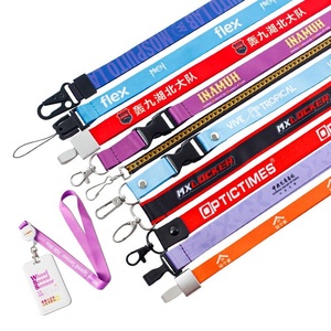 Lanières détachables Offre Spéciale de cou impression offset d'écran en soie de polyester de logo de sports américains - Product Image 4