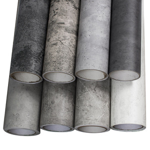 <span class=keywords><strong>Papier</strong></span> <span class=keywords><strong>peint</strong></span> auto-adhésif <span class=keywords><strong>gris</strong></span> ciment WBX personnalisé, imperméable, insonorisant, anti-salissure, 2 mm d'épaisseur, style industriel <span class=keywords><strong>vintage</strong></span> pour - Product Image 1