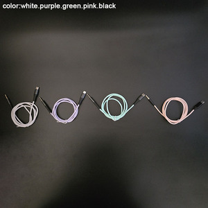 Cables de Audio USB C a DC 3.5 Trenzados Multicolor Macaron <span class=keywords><strong>para</strong></span> Conexiones de Altavoces de Coche, Estéreos y Subwoofers - Product Image 6