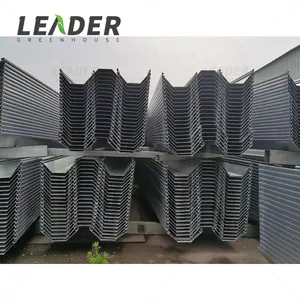 Poste de invernadero multitramo agrícola conectado 2m/4M/6m acero galvanizado Valor de zinc 275 GSM canalón de lluvia con perfil de bloqueo