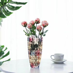 Jarrón de cristal grande de estilo europeo moderno <span class=keywords><strong>con</strong></span> ricos lirios de bambú, vidrio hidropónico para arreglos florales para sala de estar, dormitorio, hogar - Product Image 6