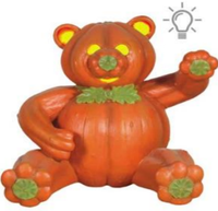 Nouvelle sculpture géante de citrouille d'Halloween en fibre de verre pour l'extérieur avec éclairage LED pour la décoration commerciale d'Halloween