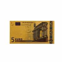 Ensemble complet de billets de banque européens colorés de 7 pièces, collection de cartes commémoratives en PET, cadeau souvenir 5 10 20 50 100 200 500