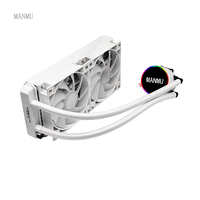 MANMU pendingin Cpu cair 240mm, prosesor pendingin air pendingin Cpu untuk Intel Am4 Amd