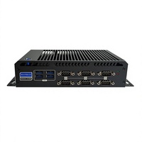 PC Industrial sin Ventilador, Mini Computadora con Windows 11 Pro, Pentium 4405, 8GB de RAM, 512GB SSD, 2 Puertos HD, 8 Puertos USB, 6 Puertos COM RS232/RS485