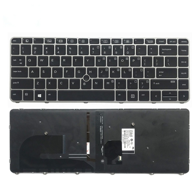 New US Layout Laptop Keyboard for HP Elitebook 840 G3 745 G3 Backlit Replacement Keyboard 836308-001 821177-001