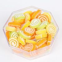 Permen Gummy Rasa Buah Permen Lunak Rasa Jus Camilan untuk Anak-anak 1kg Kemasan Rasa Buah Mangga Kelapa Durian