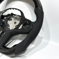 Volant de voiture sport en cuir suédé et fibre de carbone véritable, fabriqué à la main avec LED, pour BMW G20 G30 G28 G38 G31 G31 G80 G82