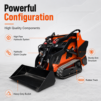 Chargeuse compacte LOGWAY en stock, prête à être expédiée, robuste et durable, facile à utiliser pour les travaux en extérieur