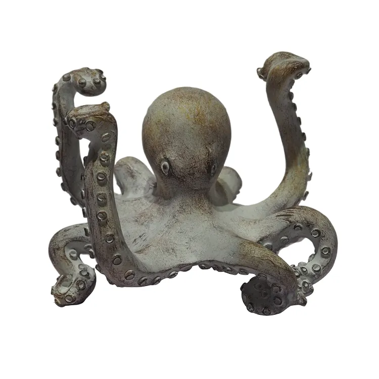 Hot Selling creative octopus Ornament Home Decor Resin Art Sculpture Creative Vintage Resin Craft