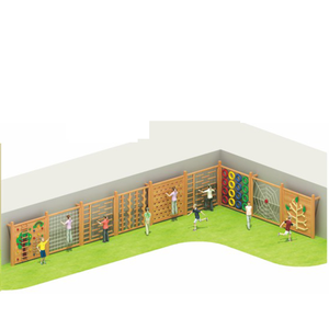 Columpio de madera para niños, pasillo de madera, patio de juegos al aire libre, equipo de aventura - Product Image 2