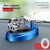 Diffuseur d'air solaire rotatif pour tableau de bord de voiture, ornement léopard, rotation automatique alimentée par l'énergie solaire, plusieurs couleurs disponibles