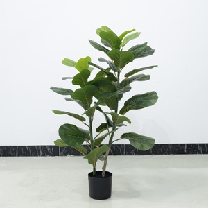 Décoration de chambre à coucher haut de gamme arbre artificiel en <span class=keywords><strong>pot</strong></span> feuille de violon plante arbre <span class=keywords><strong>Ficus</strong></span> Lyrata plante artificielle avec <span class=keywords><strong>Pot</strong></span> - Product Image 2