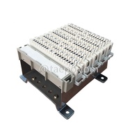 Bornier de déconnexion LSA téléphonique 50 paires avec porte-étiquette pour réseau vocal et de données dans l'armoire de bureau central