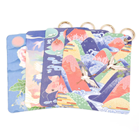 Porte-clés personnalisé Chiffon pour lunettes Chiffon de nettoyage en microfibre Impression de personnalité Chiffon double face en fibre superfine pour lunettes