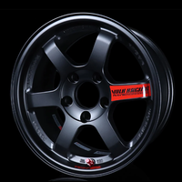 Jantes en alliage forgé style TE37 SAGA SL gris foncé mat, 15-18 pouces, 5*112 5*120 5*144.3, pour jantes de piste légères, compatibles avec les voitures JDM