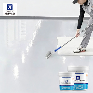 Water Based Epoxy Floor Paint Resin Floor Paint <b>Moisture</b>-proof and static-proof cement Factory workshop coatings - Product Image 1