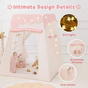 Tente de jeu portable de grande taille au design unique pour les activités de groupe, les jeux et le rangement des jouets préférés - Product Image 5