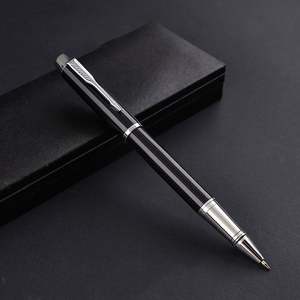 Bolígrafo Promocional de 1.0 mm 2026, Bolígrafo con Logotipo Personalizado, Cuerpo Metálico Delgado en Blanco y Negro, Bolígrafo de Punta Redonda Giratoria - Product Image 5