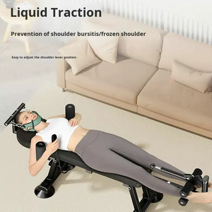 Appareil d'étirement électrique, banc d'entraînement pour les jambes incliné et plat, orthopédique, décompression cervicale et lombaire, lit de traction relaxant - Product Image 5