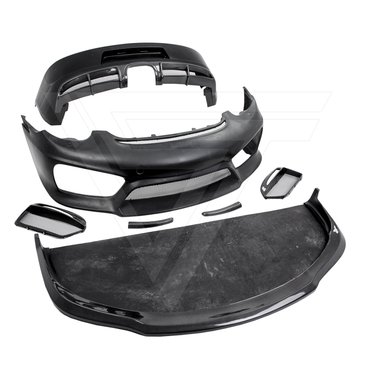 Fit 981 GT4 Estilo Metade Fibra de Carbono Body Kit para Porsche