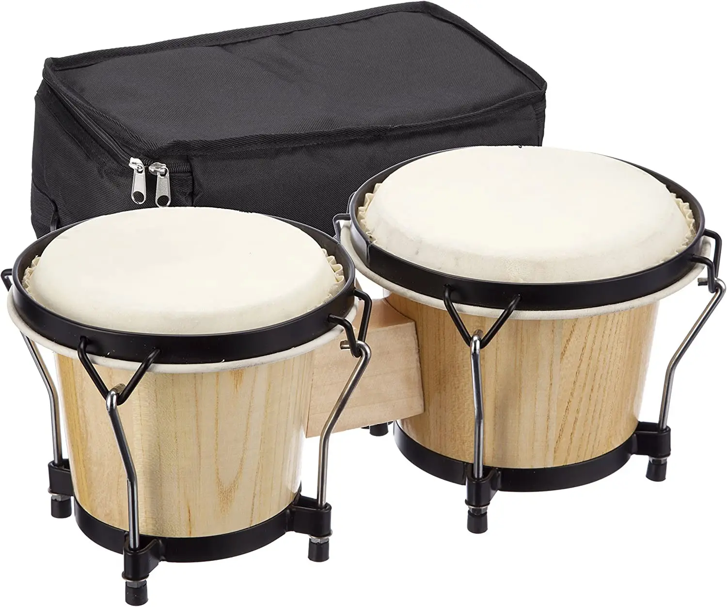 Bongo drum percussion strumento musicale woo bongo drum con pelle di pecora per giocattolo per bambini