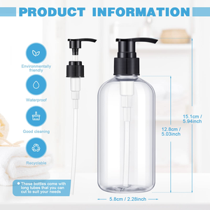 Unique Empty 100ml 200ml 300ml 500ml for PET Plastic <b>Squeeze</b> Shampoo <b>Bottles</b> Lotion Pump for Cosmetic Face Mask Custom Logo - Product Image 2