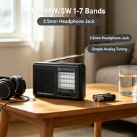 Großhandel Tragbares 9-Band FM/MW/SW Analoges Taschenradio mit Eingebautem Lautsprecher, AA-Batteriebetrieben für Zuhause und Outdoor