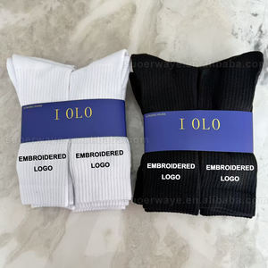 حزمة 6 أزواج الموضة الأكثر مبيعًا للرجال والنساء عدم الانزلاق مزيل العرق التطريز تصميم طاقم الجوارب محبوك لجميع الفصول - Product Image 6