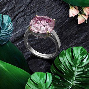 21.5ct 925 Sterling Silber Hochzeit Diamant Cz Mode Versprechen Ring - Product Image 5