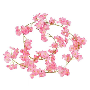 ดอกซากุระประดิษฐ์แบบเส้นยาว 100-200 ซม. ทำจากผ้าไหม สำหรับตกแต่ง - Product Image 3